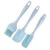 Conjunto de Espátulas de Silicone da Amazon 3 Peças Espátula de Creme Pincel de Óleo Ferramenta de Confeitaria de Três Peças Conjunto de Pincéis de Silicone Disponível em Estoque