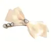 Pinza Versátil y Práctica para Flequillo, Pinza Superior, Pasador con Lazo de Corazón, Accesorio para el Cabello en la Parte Posterior de la Cabeza, Moderno Accesorio para el Cabello con Perlas para Niñas