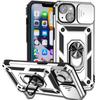 Fornecido Diretamente pelo Fabricante, Adequado para Capa de Celular iPhone 14 Plus, Capa Protetora Anti-Queda com Janela Deslizante Sergeant, Cobertura Total