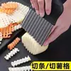 Cuchillo Ondulado de Acero Inoxidable Dentado para Patatas, Cuchillo Ondulado para Uso en Cocina, Pequeña Herramienta para Cortar Verduras, Venta al por Mayor desde el Fabricante