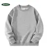 Sudadera de cuello redondo, nuevo modelo otoño/invierno 2026, estilo japonés y coreano, manga corta, suave y holgada, top versátil, chaqueta casual cómoda