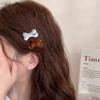 Horquilla de hueso color ámbar para café con leche de alta calidad, clip lindo para flequillo de niña, nuevo clip de pico de pato para flequillo lateral, accesorios para el cabello para mujer