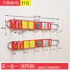 Ganchos de Acero Inoxidable para Uso en Cocina y Hogar, Ganchos Adhesivos, Sin Rastro, Resistentes, Sin Taladro, Fila Larga de Ganchos para Baño, Detrás de la Puerta para Colgar Ropa