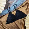 Sutiã Fino Sem Alças Estilo Francês Sem Aro, Camisola Sexy de Renda de Verão Sem Costas Push-Up Sutiã com Bojo Triângulo para Mulheres Transfronteiriço