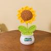 Regalo Día del Maestro Girasol Flor Artificial Decoración Adornos Planta en Maceta Producto Terminado Regalo Práctico para Maestros Día del Maestro