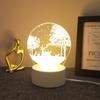 Luminarias Transfronterizas Luces Nocturnas 3D Venta al por Mayor Regalos Creativos Personalizados Lámparas de Mesita de Noche Iluminación Ambiental Personalización de Logo Acrílico