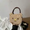 Bolso de mano con forma de oso pequeño transfronterizo nuevo para mujer, estilo coreano, nicho, para ir al trabajo, de dibujos animados, mini, para niños, de un solo hombro, cruzado