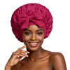[Gorro de Ducha Monocromático de una Sola Capa] El Popular Gorro de Seda Artificial con Lazo de Cinta de Satén de Amazon