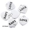 Accesorios de joyería de aleación para hacer uno mismo, accesorios de corazón, colgante de aleación retro Ud6