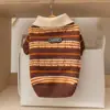 [Pré-venda] Roupas de cachorro para outono e inverno, suéter de urso Fair Isle, roupas de inverno para animais de estimação espessas e quentes