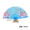 Ventilador de Mesa Plegable Seda y Satén para Mujer Abanico Plegable sin Cordones Abanico Publicitario Imprimible Danza Boda Fabricante Venta al por Mayor