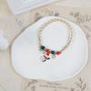 Pulsera Navideña Caliente Transfronteriza de Productos Básicos de Yiwu Femenina Popular en Europa y Estados Unidos Papá Noel Pareja Joyería de Cerámica Al por Mayor