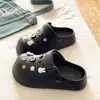 Uso DiarioLigeroRetroConejito PequeñoMujer2026 Verano Ropa ExteriorCómoda Sensación en el PieEstilo BirkenstockPantuflas Cerradas