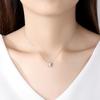 Pag&Mag Collar Colgante Cuadrilátero de Moda Diseño para Mujer Plata S925 Estilo Coreano Circonita Fábrica de Joyería de Plata Venta Directa