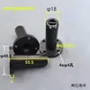 Buje de Plástico de Ingeniería Cojinete de Deslizamiento Brida Resistente al Desgaste Manga Larga de Nylon Cojinete Autolubricante Brida Buje de Escalón