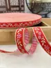 Laço de fita festivo estilo chinês vermelho grande de 1,0-1,7 cm acessórios para roupas de minorias étnicas atacado