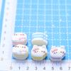 Pastel de crema con forma de gatito, sándwich, comida, dibujos animados, hecho a mano, bricolaje, accesorios caseros, horquillas, crema, pegamento, accesorios, accesorios de resina