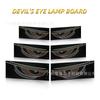 Luces de ojo de diablo dinámicas USB transfronterizas para automóvil, pegatinas para automóvil, pantalla LED, luces de vidrio delanteras y traseras para automóvil y camión