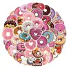 55 Pegatinas Nuevas de Donas Graffiti para Maletas, Patinetas, Pegatinas de Dibujos Animados DIY Transfronterizas, Venta al por Mayor desde el Fabricante