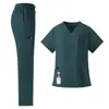 Uniformes Médicos, Uniformes de Enfermera Bucal, Pantalones Largos de Manga Corta de Verano, Uniformes Finos Lavables de Secado Rápido para Enfermeras de Hospital para Hombres y Mujeres