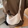 Bolso de Piel Suave de Gama Alta de Nicho 2026 Nuevo Bolso de Hombro de Moda Bolso Cruzado Bolso Dumpling Bolso de Viaje Versátil Casual para Mujer