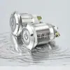 Botón de metal de 19 mm, luz LED estándar de encendido, interruptor de llave de autobloqueo/autorestablecimiento, pie de tornillo, interruptor impermeable