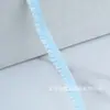 0,6cm em Estoque Colorido Plissado Babado Elástico de Lado Único para Roupa Íntima, Tecido para Roupas de Boneca DIY Feito à Mão, Renda de Borda Alface