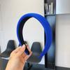 Diadema Azul para el Cabello para Mujer para Uso Diario Exterior Esponja Paquete de Cabello Sentido Avanzado Diadema de Esponja para la Cabeza Parte Superior Craneal Alta Cabello Cavado en Verano