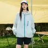 Ropa de Protección Solar de Nailon de Seda de Hielo UPF50+ Transpirable, Ligera y Anti-UV Ropa de Protección Solar con Capucha Ropa de Color para la Piel al Aire Libre