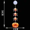 Decoração de Festa de Halloween Placa de Luz LED Abóbora Morcego Pendurado na Porta Festival dos Fantasmas Arranjo de Cena Pingente Pendurado Luz de Ambiente