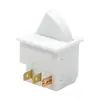 Interruptor de luz de puerta de refrigerador 8A125V ENEC normalmente abierto normalmente cerrado pata de cobre blanco interruptor de puerta de gabinete de exhibición de gabinete de vino