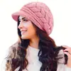 Chapéu de Tricô Feminino Outono e Inverno, Chapéu de Lã Moderno e Versátil, Proteção Quente para as Orelhas, Tendência Estilo Coreano Chapéu Pequeno que Valoriza o Rosto