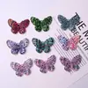 Patrón de Pintura al Óleo Retro Gradiente Acrílico Mariposa DIY Pasador para el Cabello Tocado Funda para Teléfono Móvil Zapato con Agujero Flor de Zapato Accesorios