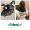Goma para el Pelo con Forma de Falda de Encaje de Doble Capa, Elegante Accesorio para el Cabello, Cuerda para Recoger el Cabello en Cola Baja, Scrunchie Dulce, Scrunchies al por Mayor