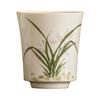 Taza fragante de orquídea pintada a mano de fábrica, taza de té pequeña, taza de té personal para damas, juego de té de cerámica kung fu, taza maestra, taza individual