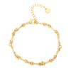 Pulseira Colar Corrente Clavícula Osso de Aço Titânio Estilo Simples Empilhável de Entrada de Luxo Nicho Colar Joias Conjunto Feminino