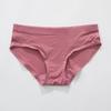 [Liquidación Especial] Ropa Interior Casual de Viscosa Sin Costuras para Niñas de Cintura Baja para Mujer Ropa Interior de Triángulo Empalmado Hueco a Cuadros para Mujer
