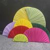 Nuevos Adornos de Apoyos para Boda Abanico Semicircular Plegable Nicho Decoración de Bienvenida para Boda Arreglo de Escenario Estilo Nanyang