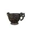 Antiguo Antiguo Bronce Colección Cobre Binaural Fénix Copa de Vino Adornos Manualidades para el Hogar Copa de Vino Decoraciones de Objetos Viejos