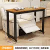 Mesa de Manicura Doble de Lujo Ligero con Ruedas, Mesa de Manicura Desmontable, Mesa de Manicura Estilo Crema Ins de Tienda Japonesa