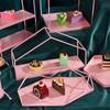 Decoración de mesa de postres, mesa de comida fría, mesa de descanso para el té, bandeja de mesa, soporte de exhibición, jaula de hierro para pájaros, soporte para merienda de té de la tarde, soporte para pasteles