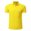 Camisa Polo de Algodón Tencel Estampado Personalizado para Ropa de Trabajo Cuello Solapa Color Sólido Manga Corta Hecho Bajo Pedido Camisa Publicitaria Uniforme de Empleado Corporativo