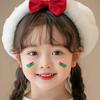 Pegatinas de maquillaje para el Día del Niño pegatinas de tatuaje de colores accesorios para fotos de actuación arcoíris maquillaje de escenario camuflaje pegatinas para la cara