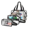 Bolsa de Cosméticos, Bolsa Portátil Impermeable de Estilo Coreano Transparente para Playa, Baño y Natación, Neceser para Productos de Cuidado de la Piel, Bolsa de Almacenamiento