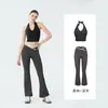 Conjunto de ropa de yoga de alta gama para mujer europea y americana, ropa de deporte de verano de secado rápido para fitness, conjunto de dos piezas para entrenamiento de Pilates