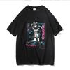 2025 Export Anime Roupas de Manga Curta Roupa de Rua Camiseta Anime Deus Reverso Maligno Roupas com Estampa de Magia para Mulheres