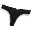 Nueva ropa interior en forma de T para niñas, encaje en el vientre con hilo, tanga para mujer de cintura baja, algodón transpirable, pantalones T, suministro directo de fábrica