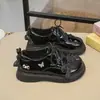 Zapatos de Cuero para Niños 2026 Primavera y Otoño Zapatos de Princesa con Lazo para Niñas Zapatos Británicos de Suela Suave para Niños Zapatos de Cuero de Moda