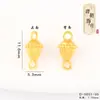 Accesorios DIY de Oro Arena Estilo Antiguo de Larga Duración y Sin Decoloración, Colgante de Cabeza de Toro que Atrae la Fortuna, Accesorios de Oro Arena de Moda y Versátiles, Cuentas Separadoras