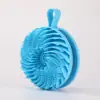 Cepillo de Baño de Silicona de Doble Cara y Peine para el Cabello Dos en Uno, Herramienta de Exfoliación Indolora, Herramienta para Lavar el Cabello, Cepillo Masajeador para el Cabello